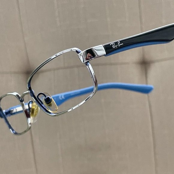 Ray-Ban Youth Kids Eyeglasses Frame Silver/Blue Glasses Rb1027 45[]16 125 - Picture 2 of 12